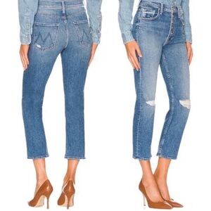 MOTHER The Pixie Tomcat Crop Jeans EUC